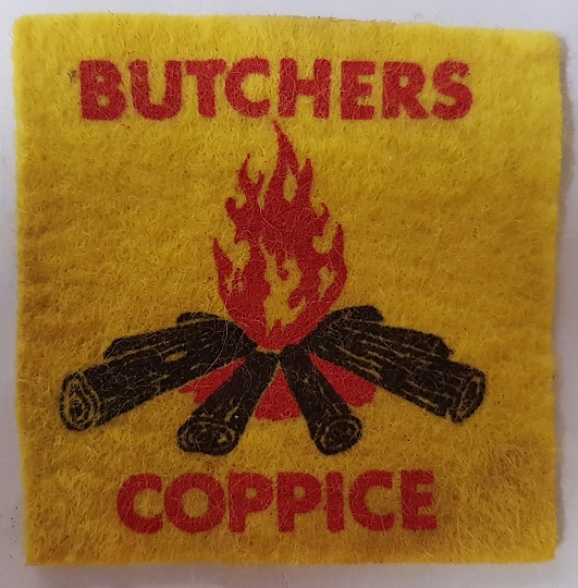 old campsite badge